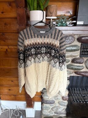🏔️ Alafoss 100% Wool (Icelandic) Sweater - mens XL - VINTAGE
